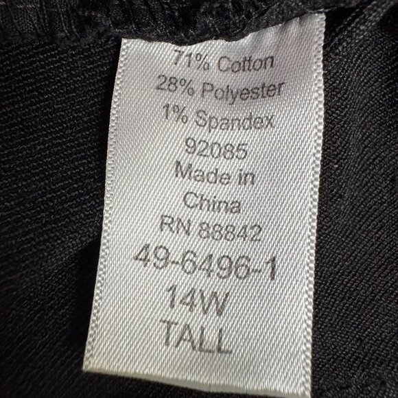 NWOT Woman Within Black Jeans - 14W Tall - Picture 7 of 7